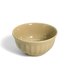 Beige Ceramic 2-Piece Medium Bowl Set – Stylish & Versatile Serveware for Snacks & Desserts