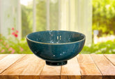 Lemon Tree Turquoise Stoneware Bowl (700ml) | Elegant & Sturdy Serving Bowl for Everyday Use