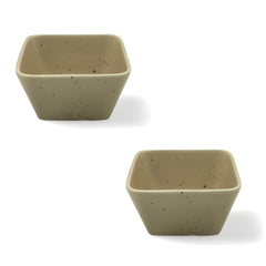 Lemon Tree 3-Piece Beige Ceramic Snack Serving Set – Elegant Platter & Dip Bowls with Bamboo Tray