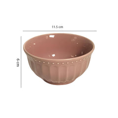 Lemon Tree Pink Ceramic 4-Piece Bowl Set – Elegant & Versatile Serveware for Every Occasion