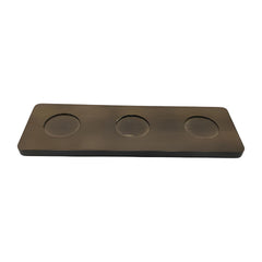 Lemon Tree Beige – Elegant 3-Bowl Ceramic Serving Set with Bamboo Base Tray for Snacks, Dips & Condiments