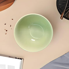 Lemon Tree Green 6-Inch Large Ceramic Bowl – Elegant Serveware for Everyday Dining