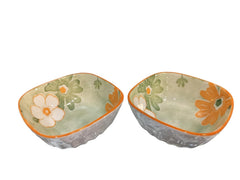 Lemon Tree Green Ceramic Serving Bowls – Set of 2 | Safe & Stylish Tableware