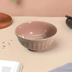 Lemon Tree Pink 6-Inch Ceramic Serving Bowl Set – Stylish & Functional (Set of 2)
