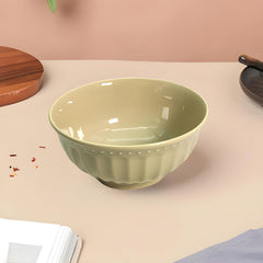 Lemon Tree Beige 6-Inch Large Ceramic Bowl – Stylish & Versatile Serveware for Every Meal