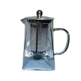 950ml Smoke Black Borosilicate Glass Teapot – Heat-Resistant Tea Maker with Handle & Stainless Steel Infuser