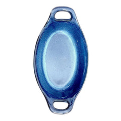 Lemon Tree Blue Oval Ceramic Serving Bowl with Handle | 600ml Stoneware Dish for Snacks & Starters | Microwave & Dishwasher Safe