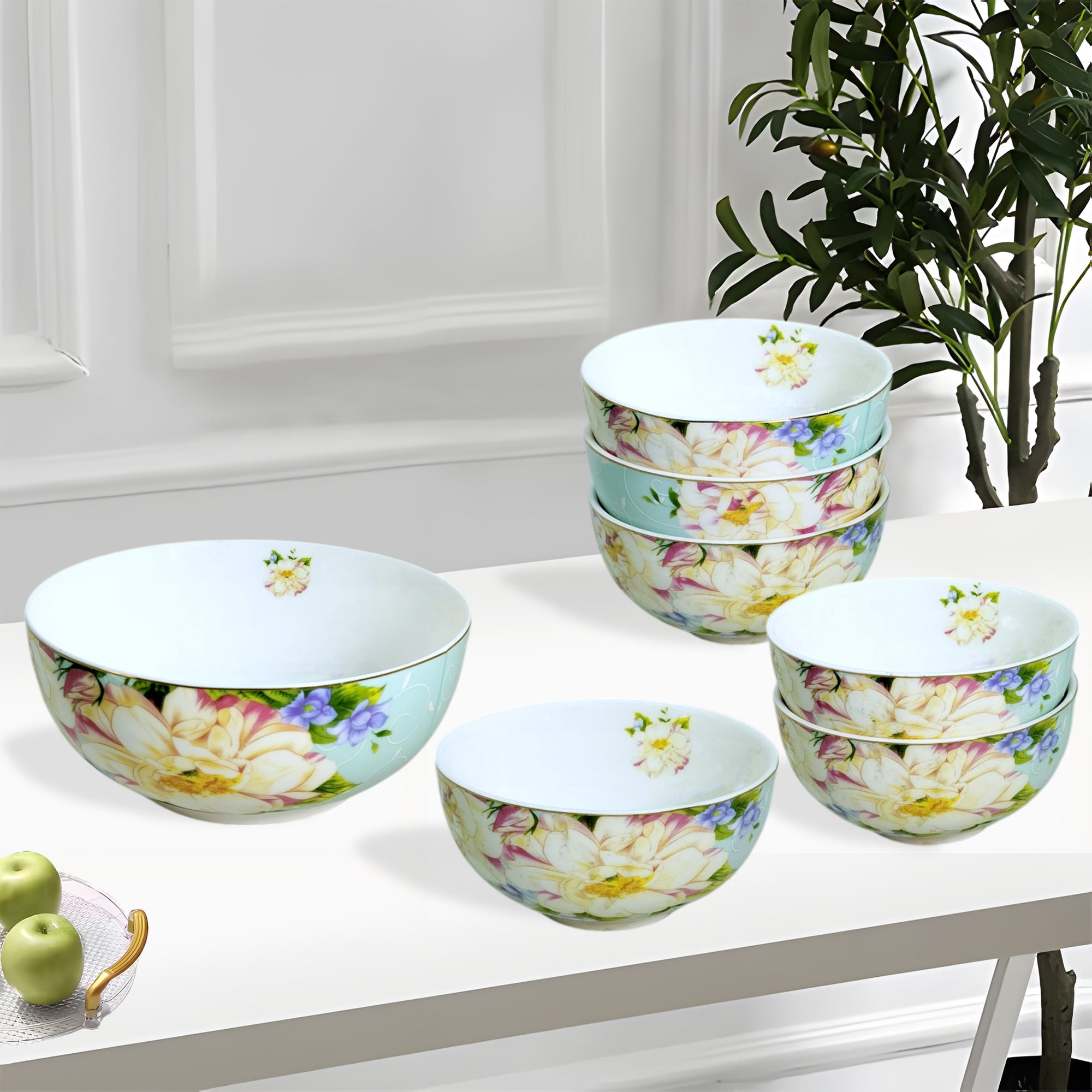 Porcelain Pastel Dinner Set Pastel Floral Porcelain Dessert Set