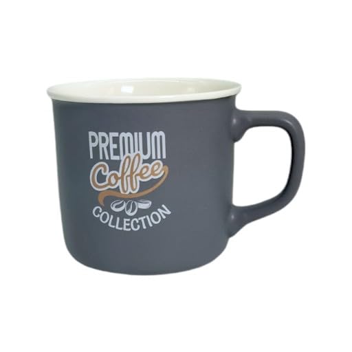 Lemon Tree 4-Piece Fine Porcelain Coffee Mug Set – Multicolor Matte Ceramic Mugs with Premium Quotes Design (Brown, Beige, Cream, Grey)