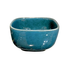 Lemon Tree Turquoise Stoneware Bowls (Set of 4, 350ml) | Premium Microwave & Dishwasher Safe Serving Bowls | Durable & Elegant Dinnerware