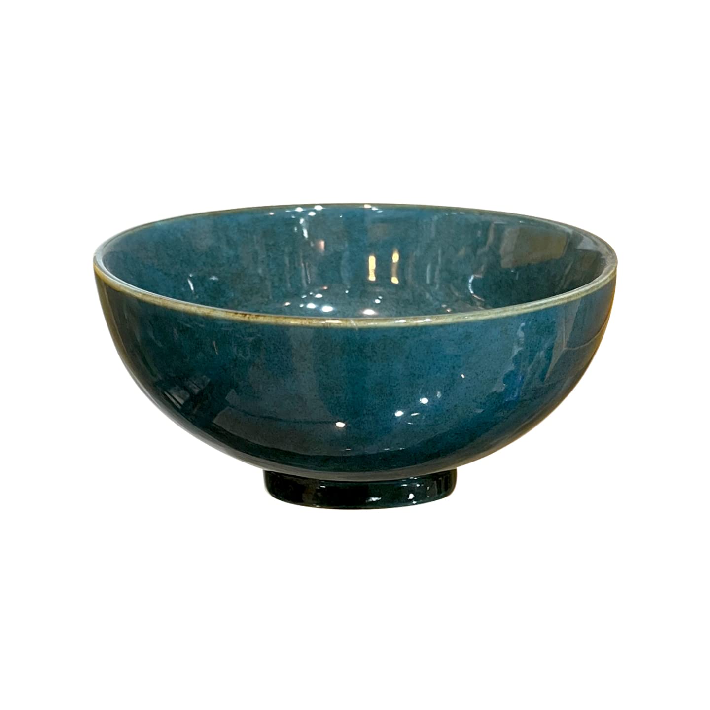 Lemon Tree Turquoise Stoneware Bowl (700ml) | Elegant & Sturdy Serving Bowl for Everyday Use