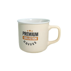 Lemon Tree 4-Piece Fine Porcelain Coffee Mug Set – Multicolor Matte Ceramic Mugs with Premium Quotes Design (Brown, Beige, Cream, Grey)