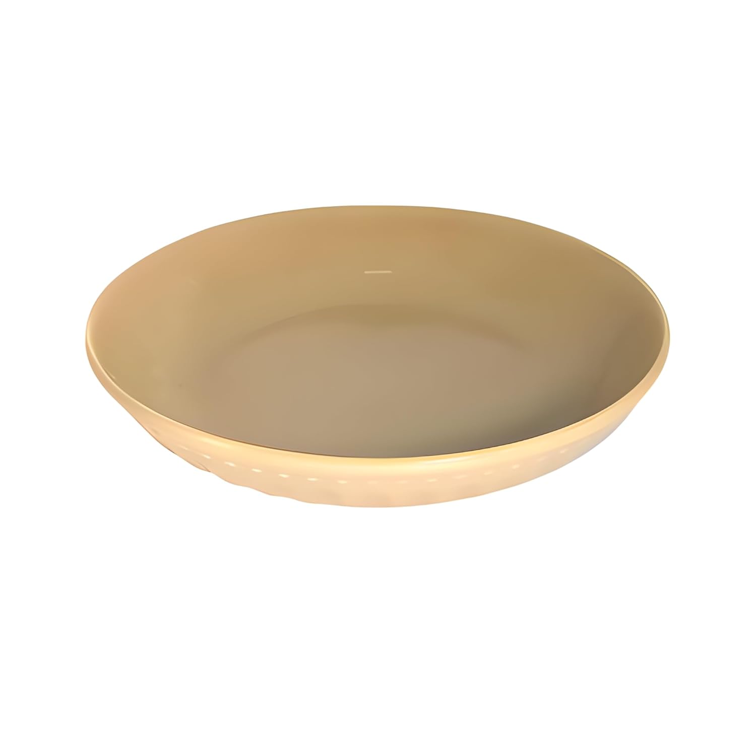 Lemon Tree Beige 8-Inch Large Deep Dish – Premium Ceramic Serving Plate for Pasta, Salad & Snacks