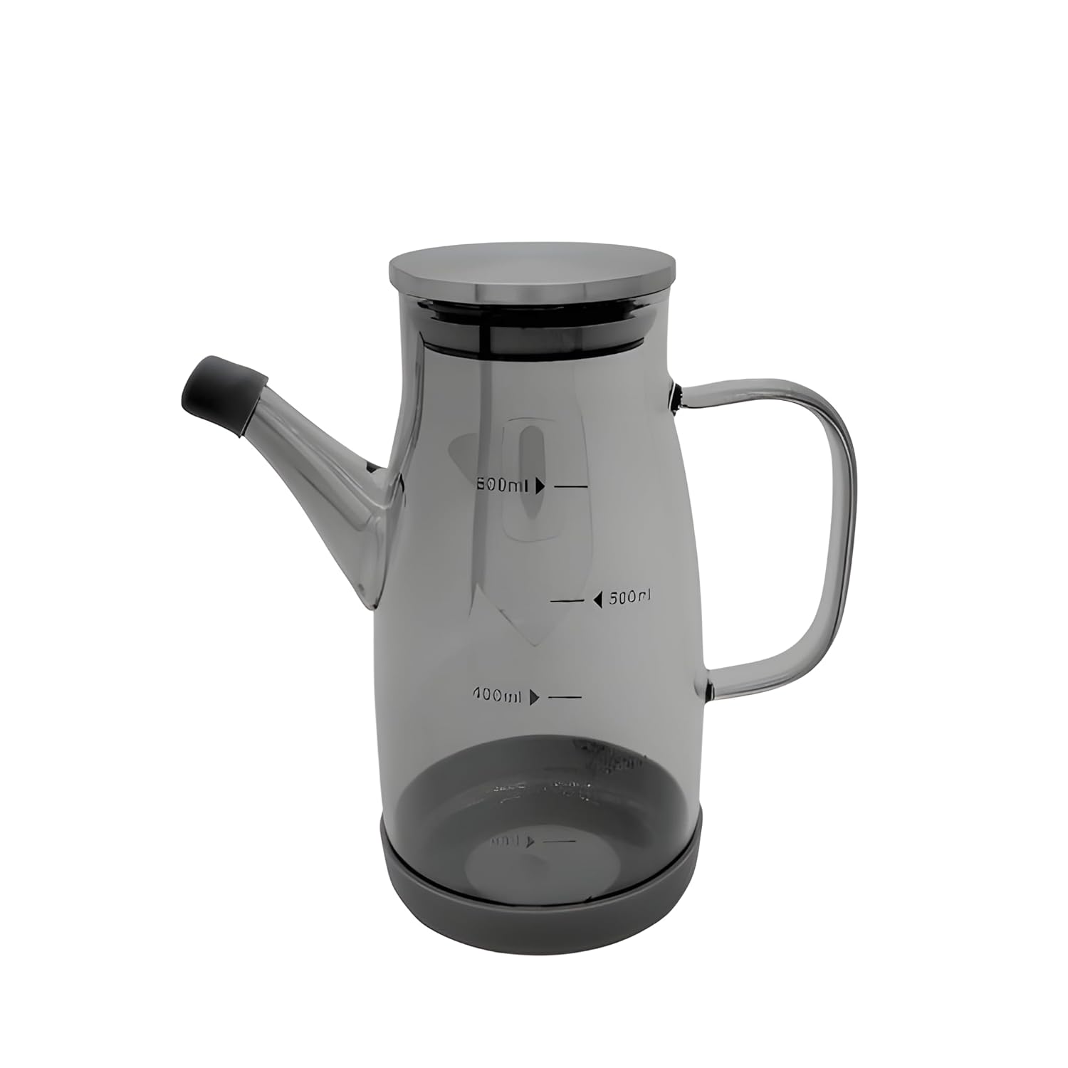 Lemon Tree Smoke Black Tinted Glass Oil Dispenser – Leakproof, Stylish & Heat-Resistant