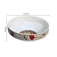 Lemon Tree HJ1008 Ceramic Fine Porcelain Set of 2 Snack Serving Bowls – 5.5 Inch Elegant Bowls with High-Quality Decal Prints