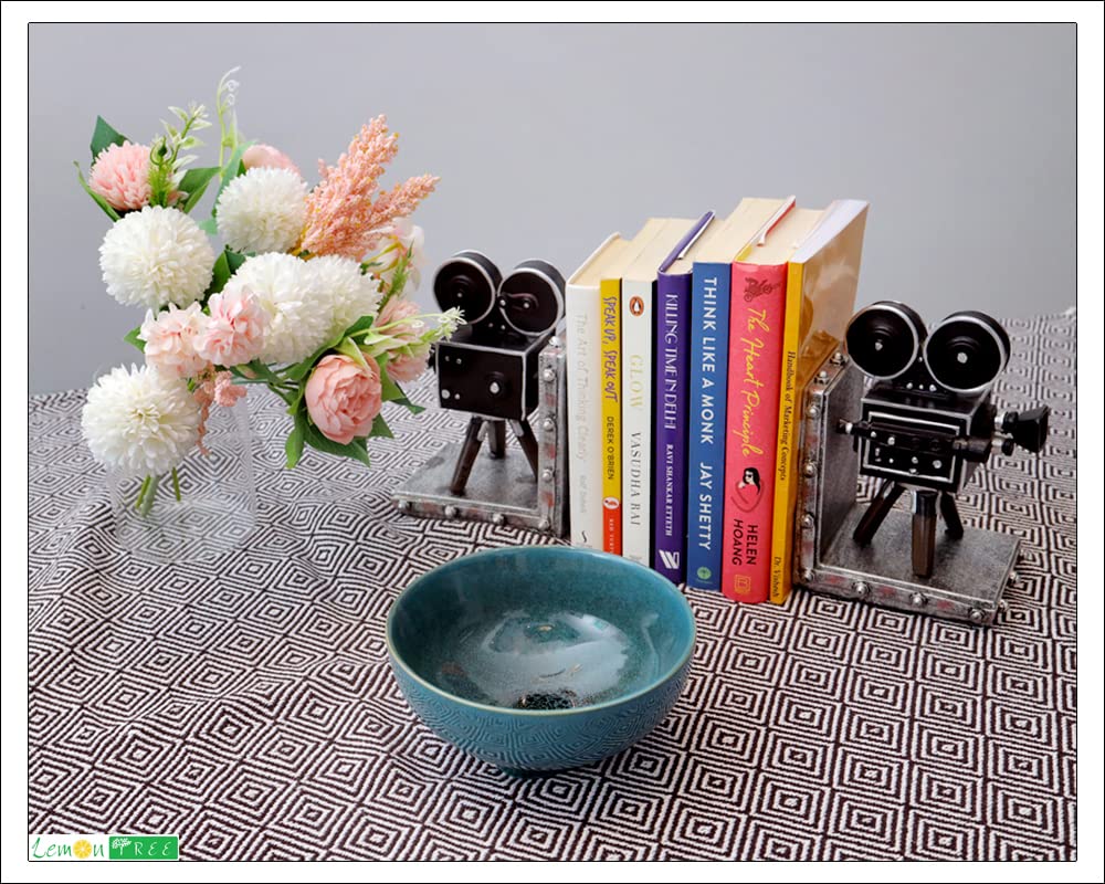 Lemon Tree Turquoise Stoneware Bowl (700ml) | Elegant & Sturdy Serving Bowl for Everyday Use